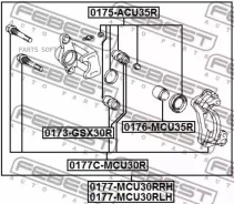 ����� ������� �������� Toyota ACU2#/3# MCU2#/3# GSU3# RX300/330/350/400H Febest 0177CMCU30R 0177CMCU30R ����