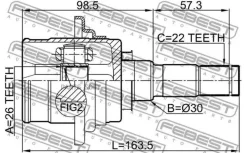 ���� ���������� 26x30x22 | ��� ����/��� | Febest 0511CX5R 0511CX5R ����