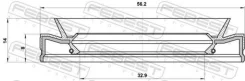 ������� ������� ��������� 32.9X56.2X8X14 95HFS-34560814C Febest 95HFS34560814C 95HFS34560814C ����