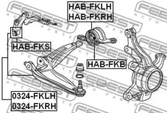 ����������� ��������� ������ �������� Honda FK# Febest Habfks 50280SMGE00, 50280SMGE00, 50280SMGE01, 50280SMGE01, 50280SMGE02, 50280SMGE02, 50285SMGE0...