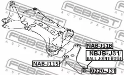 ����������� ��������� ������ ������ Nissan J11E Febest NABJ11B NABJ11B ����