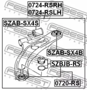 ������� ������� ����� Suzuki RW415/416/419/420 SX4 RS413/415/416 Swift RH423 Aerio RH413/416/418 Liana Febest Szbjbrs 4571459810 ����