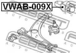 ����������� ��������� ������ ������ VW Tiguan 07/09- Passat 05/03-12/01 Febest VWAB009X VWAB009X ����