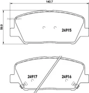 ������� ��������� �������� Hyundai I30 11/12-17/05 Veloster 12/06-17/04 Kia Ceed 12/03- Nisshinbo NP6047 NP6047 ����