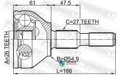 ���� �������� 26X55X27 Febest 2110Cngat 2110CNGAT ����