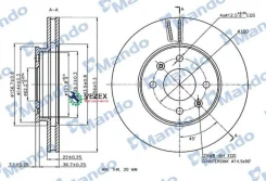 ���� ��������� Hyundai/KIA Solaris/RIO 11- �����. (1��. ) Mando MBC030243 MBC030243 ����