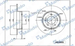 ���� ��������� ������ ��� 281*10*66 8 Toyota MBC030032 ����