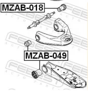 ������ Mazda E-Serie 88-, Kia Bongo 90-, K2500, K2700 99�- ��������� �������� ������ ������ �/�� MZAB018 MZAB018 ����