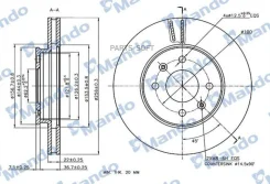 ���� ��������� �������� Hyundai Solaris 10-, KIA Rio III 11- MBC030243 ����