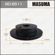 ���� ��������� Masuma, rear Subaru Forester / SJG [��.2] BD-8511, ������ BD8511 ����
