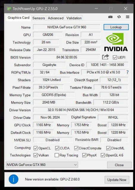 GeForce GTX 960 ����