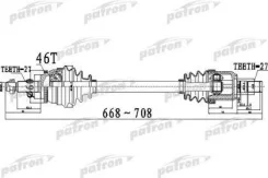 ������� �������� ���� ����� 27X668X60X27 ABS:46T Hyundai Elantra [SD] 11 - I30 [A5] 12 - ��, ����� PDS0498 ����