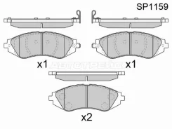 ������� ��������� HI-Q/Sangsin Brake SP1159, �������� SP1159 ����