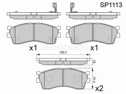 ������� ��������� HI-Q/Sangsin Brake SP1113, �������� SP1113 ����