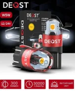 ����� ������������ 12-24V W5W 1.6W 300lm W2.1x9.5d Deqst 251002 Deqst ���. 251002 251002 ����