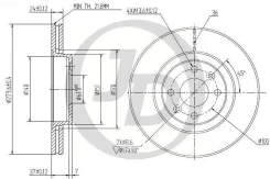 ���� ��������� �������� DF4110 (280x24) 4 ��� JD JBD0019 JBD0019 ����