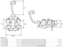 �������� ���� Hyundai Elantra 10-13 / ix35 09-15 SBH1022S ����