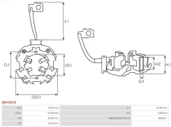 �������� ���� Citroen C5 01-17 / Ford Focus 04-15 SBH5019 ����