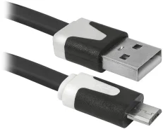 ������ DEFENDER USB 2.0 AM-microB (5pin), 1.0m (p.bag), box-500/25 87475 ����
