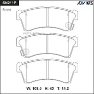 ������� ��������� �������� Honda GK3 Advics SN211P SN211P ����