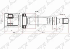 ���� ��������� RH FORD Focus II 08-11/C-MAX 07-10 SAT FD624, ������ FD624 ����