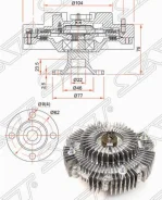 ���������� Toyota Hilux, LAND Cruiser Prado 1K# 95- SAT ST1621067030 ST1621067030 ����