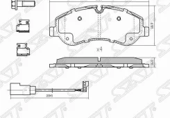 ������� ��������� ����� FORD Tourneo Custom 12-/Transit 14- SAT ST1842632 ST1842632 ����