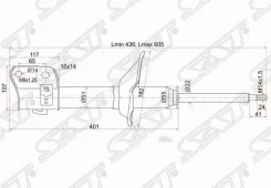 ������ �������� Subaru Forester 97-02 RH SAT ST20310FC040, ������ ST20310FC040 ����