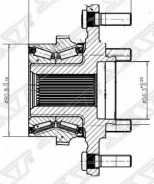 ��������� ���� Mitsubishi Pajero 06-20 / Montero 06- (������=�����/ �������) SAT ST3880A015, �����/������ �������� ST3880A015 ����