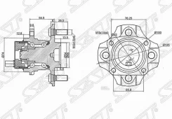 ��������� ���� ����. Toyota Corolla/Fielder/RUNX/Allex 2WD 00- SAT ST4245012051 ST4245012051 ����