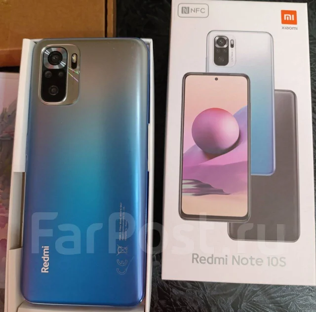 Xiaomi Redmi Note 10S. �/�, 64 ��, ���������, 4G LTE, Dual-SIM, NFC ����