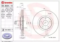 ����, ������ 09. B354.11 ���� ��������� Standard | ����� | Brembo 09B35410 09B35410 ����