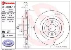 ���� ��������� ������ Land Rover Range Rover IV L405 12/08- Brembo 09B50411 09B50411 ����