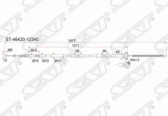 ���� ������� ������� Toyota Corolla (E90) 87-92 / Corolla Levin 87-91 (������) SAT ST4642012340, ������ ST4642012340 ����