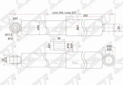 ����������� Toyota Dyna 95- / ToyoAce 99- (�����/ ������=�����) SAT ST4853180232, �����/������ ������ ST4853180232 ����