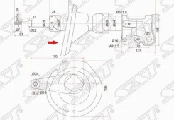 ������ �������� Honda CR-V 02-06 RH SAT ST51605S9AA05, ������ ST51605S9AA05 ����
