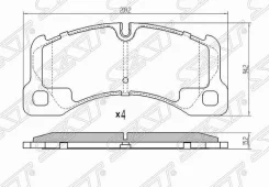 ������� ��������� (�������) Volkswagen Touareg 02-18 SAT ST7L0698151M, �������� ST7L0698151M ����