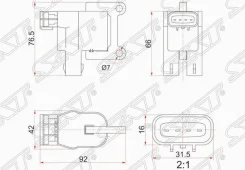 ������� ��������� Toyota 3S/5S-FE (�1) 96- ST19#/ST21#/ST20#/SV4#/SV55/SX�V2#/SXM1#/SXN1#/SXU1#/SXA1# SAT ST9091902217 ST9091902217 ����