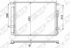 �������� ������������ Hyundai Santa FE 13- 2.2D SAT STHN673940 STHN673940 ����
