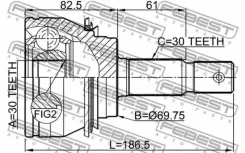 ���� Toyota 1GR-FE 2TR-FE 1KD-FTV #J150 1UR-FE GX460 Febest 0110GRJ150 0110GRJ150 ����