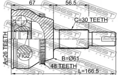 ���� Toyota 2GR-FE 1AR-FE GGL15 RX270/350/450H AGV10/15 ASU40 Febest 0110GGL15A48 0110GGL15A48 ����