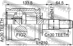 ���� ���������� Toyota 1HD-FT/FTE 2UZ-FE J100 LX470 Febest 0111FZJ100 0111FZJ100 ����