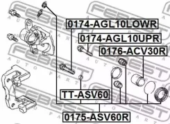 ����������� ���� �������� Toyota Camry V40/V50 0175-ASV60R Febest 0175ASV60R 0175ASV60R ����
