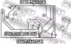 ������� ���� �������� �������� Toyota Corolla (E12) 0176-NDE120R-KIT Febest 0176NDE120RKIT 0176NDE120RKIT ����