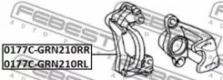 ����� ������� �������� Toyota #J7#/80/9#/12#/15# GX400/460 #N21#/28# UCK35/45 GSJ1# Febest 0177CGRN210RL 0177CGRN210RL ����