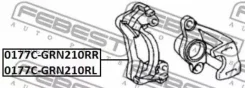 ����� ������� �������� Toyota #J7#/80/9#/12#/15# GX400/460 #N21#/28# UCK35/45 GSJ1# Febest 0177CGRN210RR 0177CGRN210RR ����