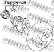 ��������� ������� ������ Toyota ASV50 AVV50 GSV50 Febest 0182ACV51RLH 0182ACV51RLH ����