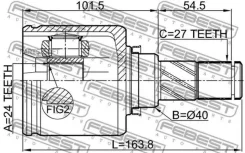 ���� ���������� Nissan VQ25DE J32R Febest 0211J32MR20LH 0211J32MR20LH ����