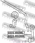 ���� ������������� ������ Nissan L50 JX35 -13/10 R52R Z52R Febest 0223R52RL 0223R52RL ����