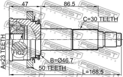 ���� ������ Honda GH2/4 GA5/6 Febest 0310HRV4WDA50 0310HRV4WDA50 ����
